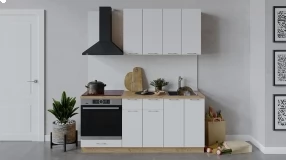 Кухонный гарнитур «Весна» длиной 180 см со шкафом НБ